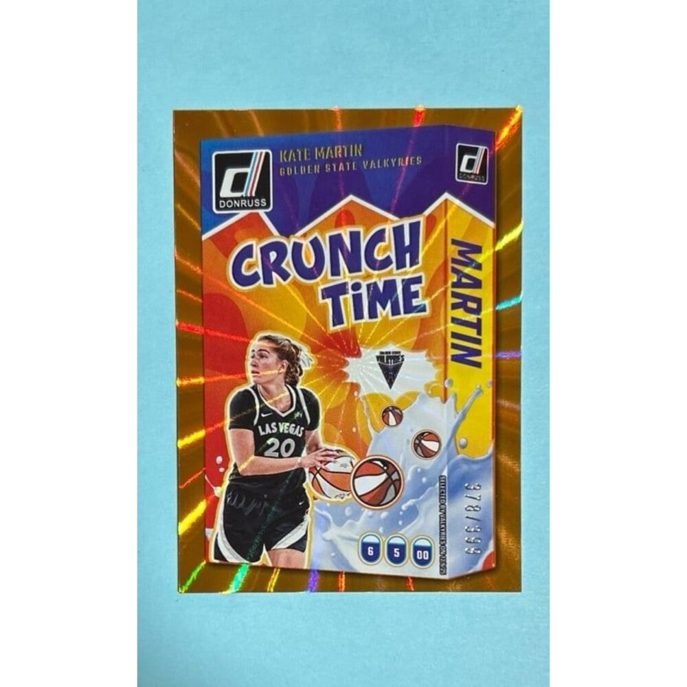 2025 Pan.Donruss WNBA GS Valkyries Kate Martin Crunch Time #11 Orange Laser /399